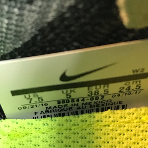 Nike Free Rn Flyknit 2 Wolf Grey Black W AUTHENTIC - Picture 6 of 7